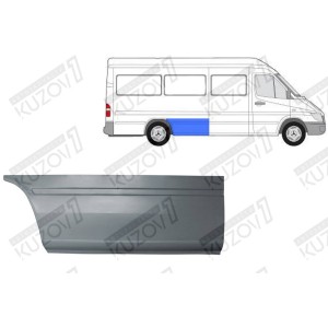 КРЫЛО ЗАДНЕЕ (ПРАВОЕ) ПЕРЕДНЯЯ ЧАСТЬ (ДО КОЛЕСА), РЕМКОМПЛЕКТ, ОРИГИНАЛ, 0.8 ММ, ПОЛЬША - фото