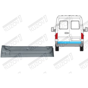 ДВЕРЬ ЗАДНЯЯ (ПРАВАЯ) НИЖНЯЯ ВНУТРЕННЯЯ ЧАСТЬ, ОРИГИНАЛ, 0.8 ММ, ПОЛЬША