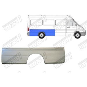 КРЫЛО ЗАДНЕЕ (ПРАВОЕ) РЕМКОМПЛЕКТ, 66 СМ, ОРИГИНАЛ, 0.8 ММ, ПОЛЬША  - фото