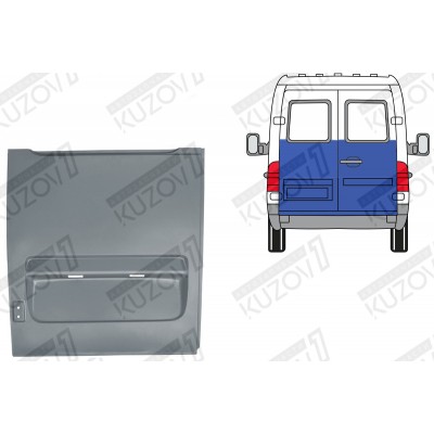 Дверь Задняя (левая) До Стекла, Potrykus для Mercedes Sprinter 2000-2006 - фото