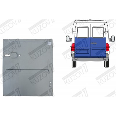 Дверь Задняя (правая) До Стекла, Potrykus для Volkswagen LT 1996-2006 - фото