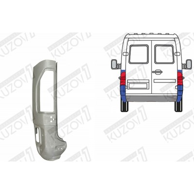 Панель Задняя, POTRYKUS для Volkswagen LT 1996-2006 - фото