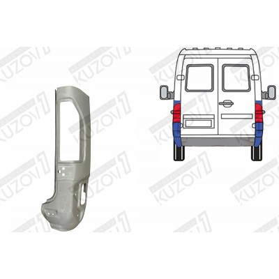 Панель Задняя, POTRYKUS для Mercedes Sprinter 2000-2006 - фото