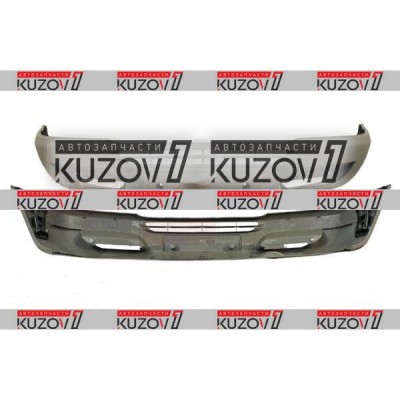 Бампер передний (серый) TYG для Mercedes Sprinter 2000-2006 - фото