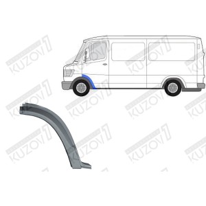 АРКА ПЕРЕДНЯЯ, ЗАДНЯЯ ЧАСТЬ, ПОД ДВЕРЬ (ЛЕВАЯ) ОРИГИНАЛ, 0.8 ММ, ПОЛЬША