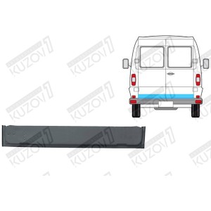 ДВЕРЬ ЗАДНЯЯ (ЛЕВАЯ) НИЖНЯЯ ВНУТРЕННЯЯ ЧАСТЬ, ОРИГИНАЛ, 0.8 ММ, ПОЛЬША