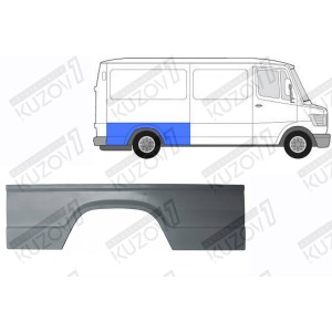 КРЫЛО ЗАДНЕЕ (ПРАВОЕ) РЕМКОМПЛЕКТ, ДЛИННАЯ БАЗА, ОРИГИНАЛ, 0.8 ММ, ПОЛЬША