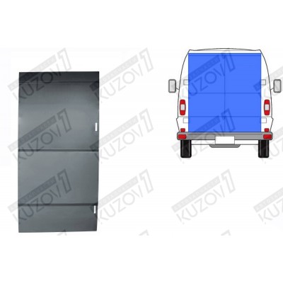 Дверь Задняя (правая) До Крыши, Без Выреза Под Стекло POLCAR для Mercedes T1 (207-410) 1977-1995 - фото