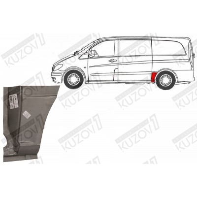 Крыло Заднее (левое) Передняя Часть POTRYKUS для Mercedes VITO 2003-2010 - фото