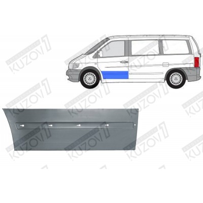 Дверь Передняя (левая) Klokkerholm для Mercedes VITO 1996-2003 - фото