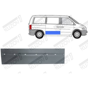 ДВЕРЬ БОКОВАЯ РАЗДВИЖНАЯ, НИЖНЯЯ НАРУЖНАЯ ЧАСТЬ, ОРИГИНАЛ, 1.0 ММ, ДАНИЯ - фото