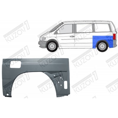 Крыло Заднее (левое) 74 См POLCAR для Mercedes VITO 1996-2003 - фото