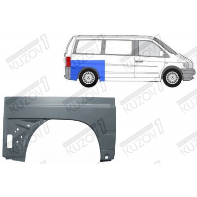 Крыло Заднее (правое) 74 См POLCAR для Mercedes VITO 1996-2003 - фото