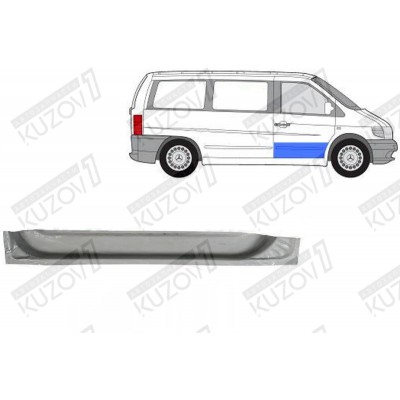 Дверь Передняя (правая) Нижняя POTRYKUS для Mercedes VIANO 2003-2010 - фото