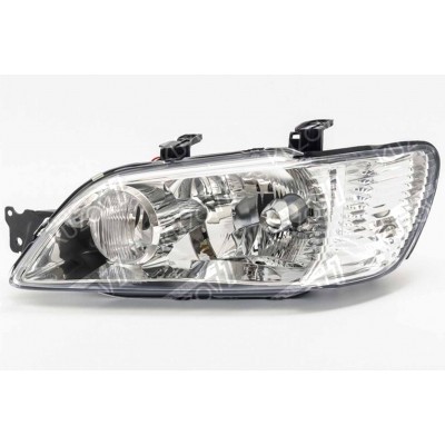 Передняя фара (левая) Одноламповая, DEPO для Mitsubishi Lancer 2001-2003 - фото