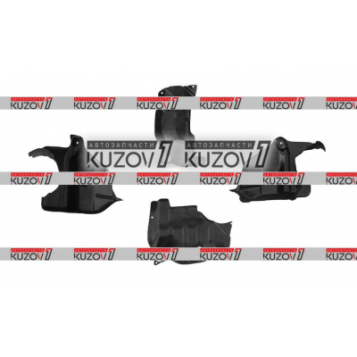 Защита Двигателя: 2 Боковые + 2 Продольные (пластик) Florimex для Nissan ALMERA 1998-2000 - фото