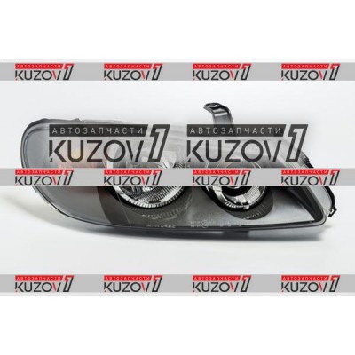 Передняя фара (правая) Темный Корпус, DEPO для Nissan ALMERA 2002-2006 - фото