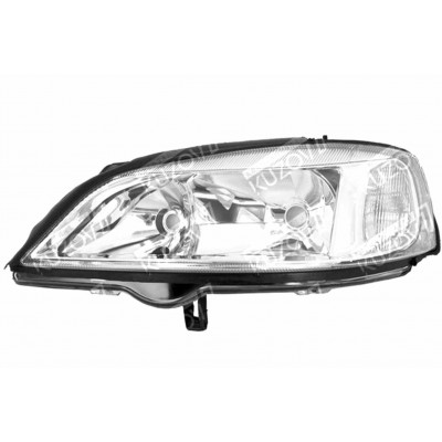 Передняя фара (левая) Хром, DJ Auto для OPEL ASTRA G 1998-2005 - фото