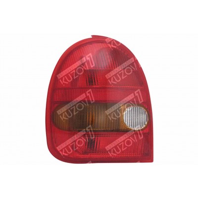 Задний фонарь (левый) Красный, С Желтым Поворотом, TYC для OPEL CORSA B 1997-2000 - фото