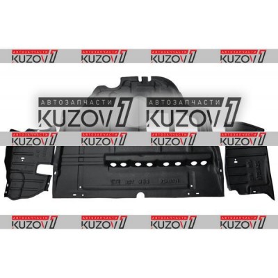 Защита Двигателя Центральная + 2 Боковые (пластик) Florimex для OPEL VIVARO 2001-2006 - фото