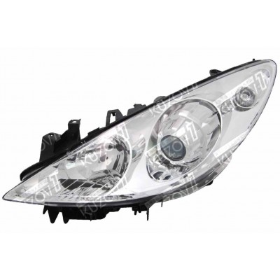 Передняя фара (левая) DEPO для PEUGEOT 307 2005-2007 - фото