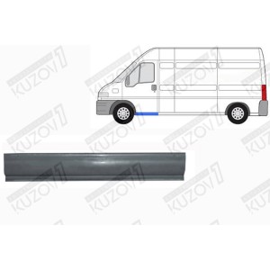 ПОРОГ (ЛЕВЫЙ) ПОД ПЕРЕДНЮЮ ДВЕРЬ, ОРИГИНАЛ, 0.8 ММ, ПОЛЬША