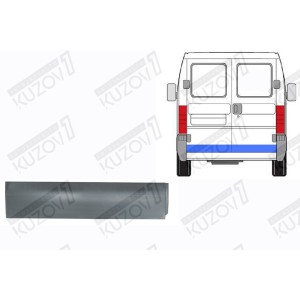 ДВЕРЬ ЗАДНЯЯ (ЛЕВАЯ) НИЖНЯЯ НАРУЖНАЯ ЧАСТЬ, 20 СМ, ОРИГИНАЛ, 0.8 ММ, ПОЛЬША