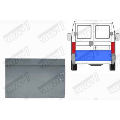 Дверь Задняя (правая) 51 См POTRYKUS для CITROEN JUMPER 2002-2006 - фото