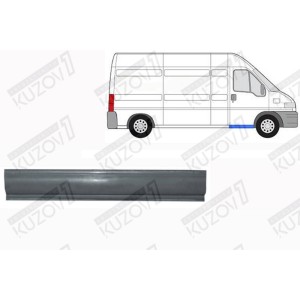 ПОРОГ (ПРАВЫЙ) ПОД ПЕРЕДНЮЮ ДВЕРЬ, ОРИГИНАЛ, 0.8 ММ, ПОЛЬША