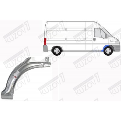 Арка Передняя, (правая) Klokkerholm для CITROEN JUMPER 2002-2006 - фото