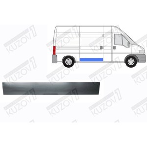 ДВЕРЬ БОКОВАЯ РАЗДВИЖНАЯ, НИЖНЯЯ НАРУЖНАЯ ЧАСТЬ, 20 СМ, ОРИГИНАЛ, 0.8 ММ, ПОЛЬША