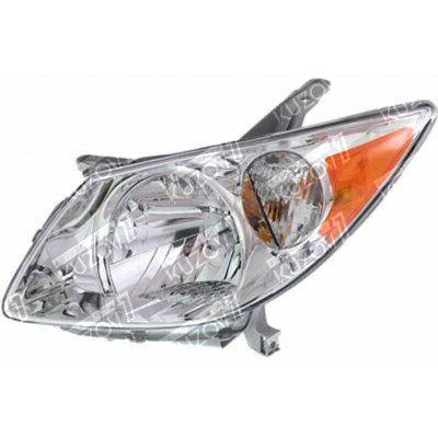 Передняя фара (левая) Хром, TYC для PONTIAC VIBE 2002-2008 - фото