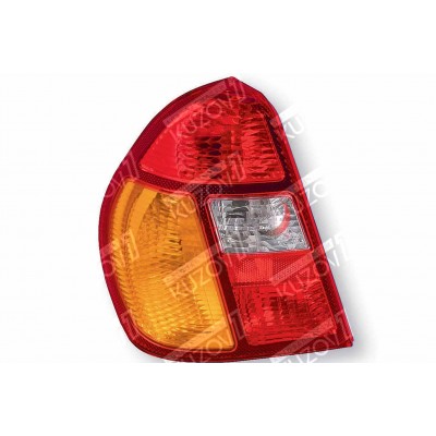 Задний фонарь (левый) Красно-Желтый, DEPO для RENAULT CLIO 1998-2001 - фото