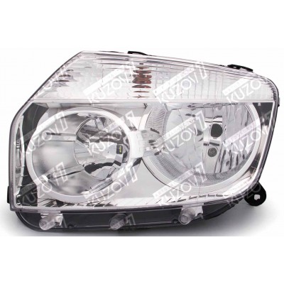 Передняя фара (левая) Хром, TYC для RENAULT DUSTER 2011-2015 - фото