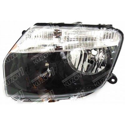 Передняя фара (левая) Темная, DEPO для RENAULT DUSTER 2011-2015 - фото