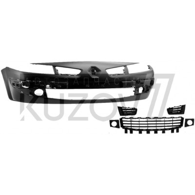 Бампер передний (грунтованный) PHIRA для RENAULT MEGANE 2006-2008 - фото