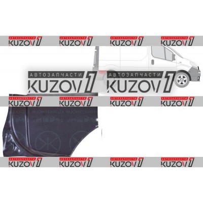 Крыло Заднее (правое) Polcar для RENAULT TRAFIC 2006-2014 - фото