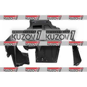 ЗАЩИТА ДВИГАТЕЛЯ ЦЕНТРАЛЬНАЯ + 2 БОКОВЫЕ (ПЛАСТИК) FLORIMEX