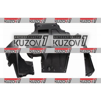 Защита Двигателя Центральная + 2 Боковые (пластик) Florimex для SEAT Cordoba 1999-2002 - фото