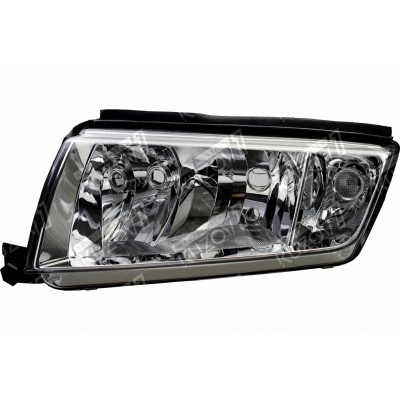 Передняя фара (левая) Хром, TYC для SKODA FABIA 1999-2004 - фото