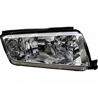 Передняя фара (правая) Хром, TYC для SKODA FABIA 1999-2004 - фото