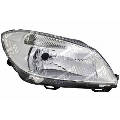 Передняя фара (правая) H4, Без Линзы, TYC для SKODA FABIA 2010-2015 - фото