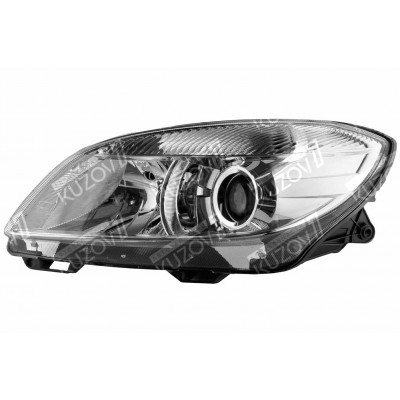 Передняя фара (левая) H7/ H7, С Линзой, TYC для SKODA ROOMSTER 2010-2015 - фото