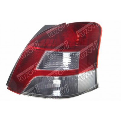 Задний фонарь (левый) Led, Красно-Белый, TYC для TOYOTA YARIS 2009-2011 - фото