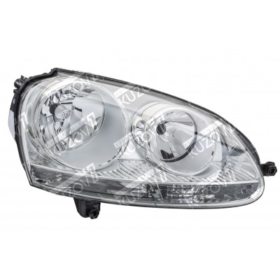 Передняя фара (правая) Хром Корпус, TYC для Volkswagen JETTA 2005-2010 - фото