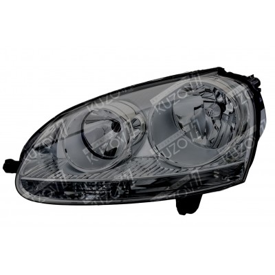 Передняя фара (левая) Черный Корпус, TYC для Volkswagen GOLF 5 2003-2009 - фото