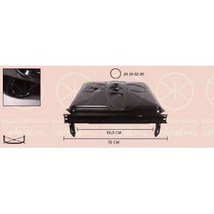 ТОПЛИВНЫЙ БАК (ДИЗЕЛЬ+КАРБЮРАТОР) СДВОЕННЫЕ ШИНЫ, 70Л - фото