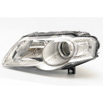 Передняя фара (левая) Хром, TYC для Volkswagen PASSAT B6 2005-2010 - фото