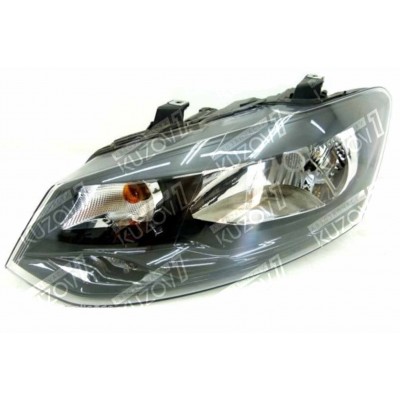 Передняя фара (левая) Одноламповая, Euro/Russia-Type, TYC для Volkswagen POLO 2009-2015 - фото