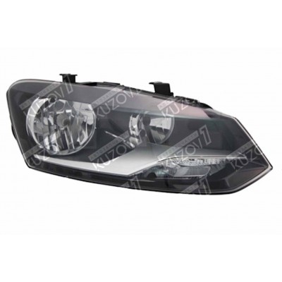 Передняя фара (правая) Двухламповая, TYC для Volkswagen POLO 2009-2015 - фото